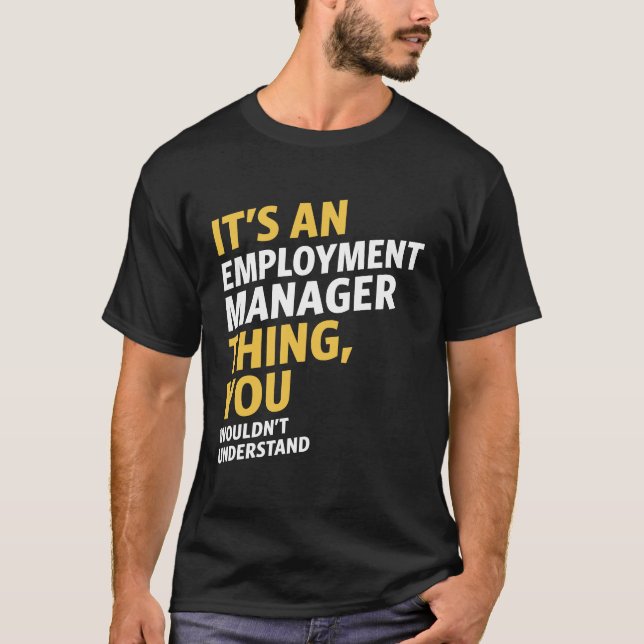 T-shirt Gestionnaire d'emploi (Devant)