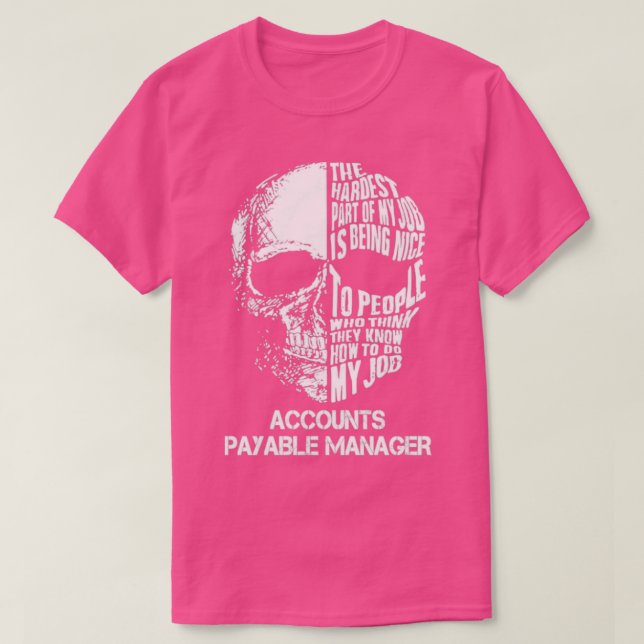 T-shirt Gestionnaire des comptes fournisseurs (Design devant)