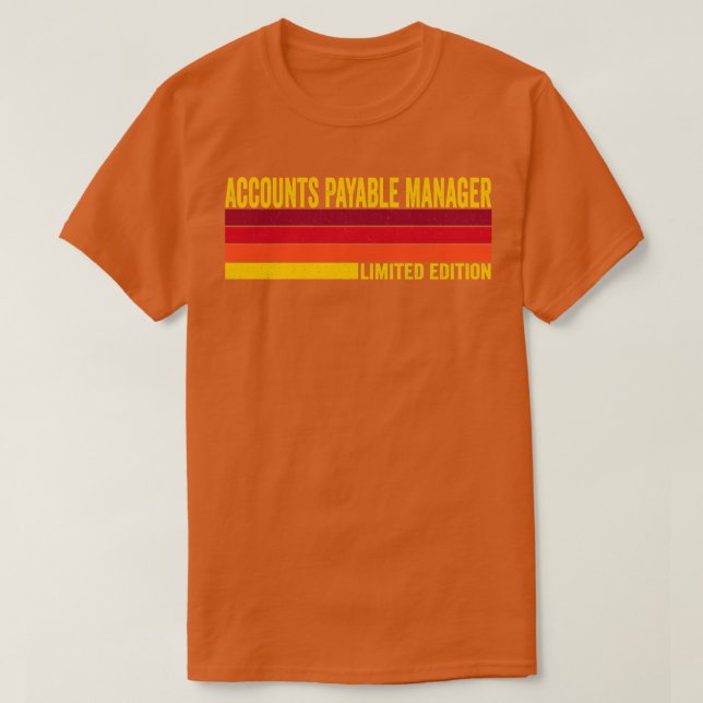 T-shirt Gestionnaire des comptes fournisseurs (Design devant)