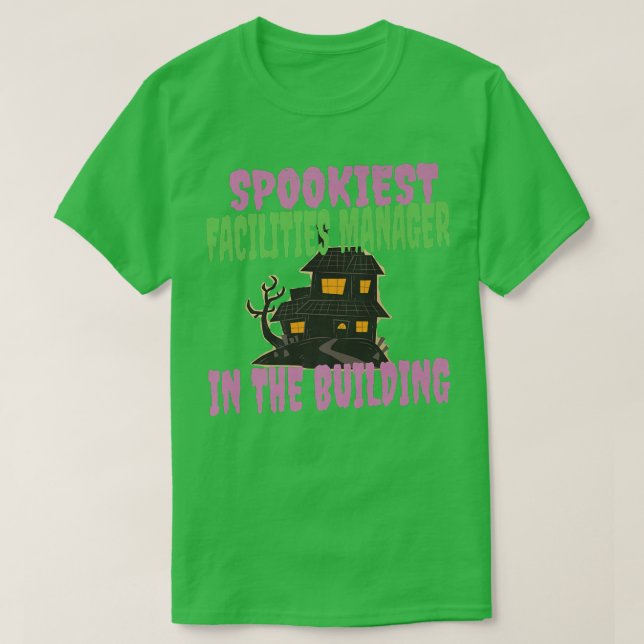 T-shirt Gestionnaire des installations les plus Spookiest  (Design devant)