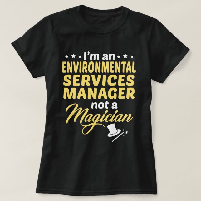 T-shirt Gestionnaire des services de l'environnement (Design devant)