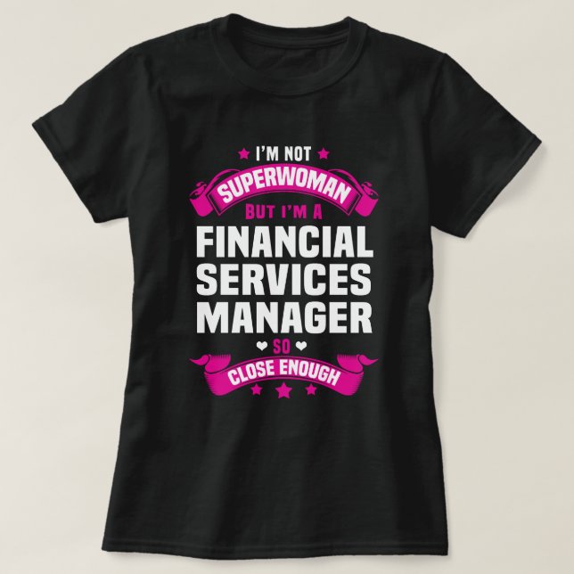 T-shirt Gestionnaire des services financiers (Design devant)