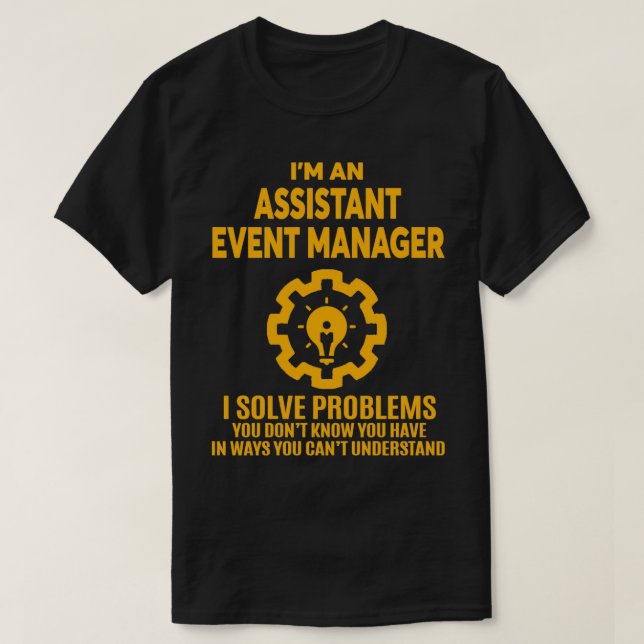 T-SHIRT GESTIONNAIRE D'ÉVÉNEMENTS ADJOINT NICE DESIGN 2017 (Design devant)
