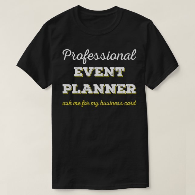 T-shirt Gestionnaire d'événements professionnel Premium (Design devant)