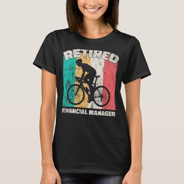 T-shirt Gestionnaire financier retraité (Devant)