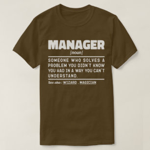 T-shirt Gestionnaire Noun Directeur général Appréciation D