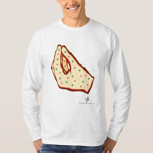 T-shirt Gesture à la main Fraise-Kiwi Pizza Unisex LS (Devant)