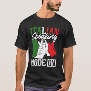 T-shirt Gesture À La Main Italienne Conception Pour Un Ita