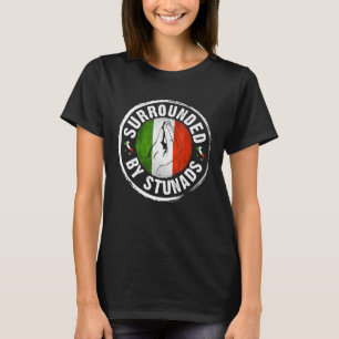 T-shirt Gesture À Main Italienne Amusante Entourée De St