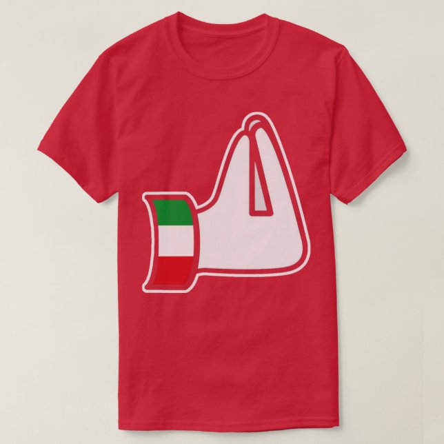 T-shirt Gesture à main italienne Italia Italie Italiano (Design devant)