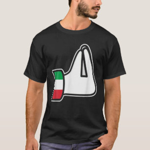 T-shirt Gesture à main italienne Italia Italie Italiano Hu