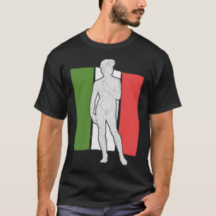 T-shirt Gesture de main italienne avec drapeau italien - S