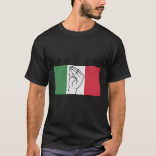 T-shirt Gesture main italienne Drapeau italien Italie Ital
