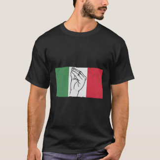 T-shirt Gesture main italienne Drapeau italien Italie Ital