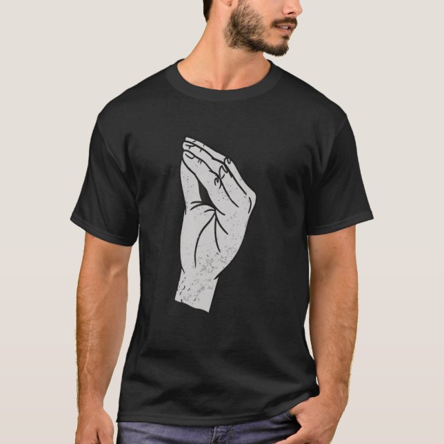 T-shirt Gesture main italienne Racines italiennes Italia (Devant)