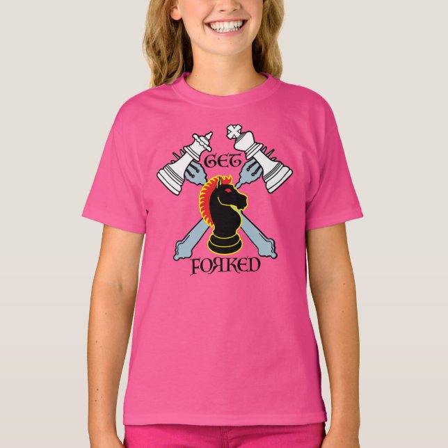 T-shirt GET FORKED black wins (Devant)