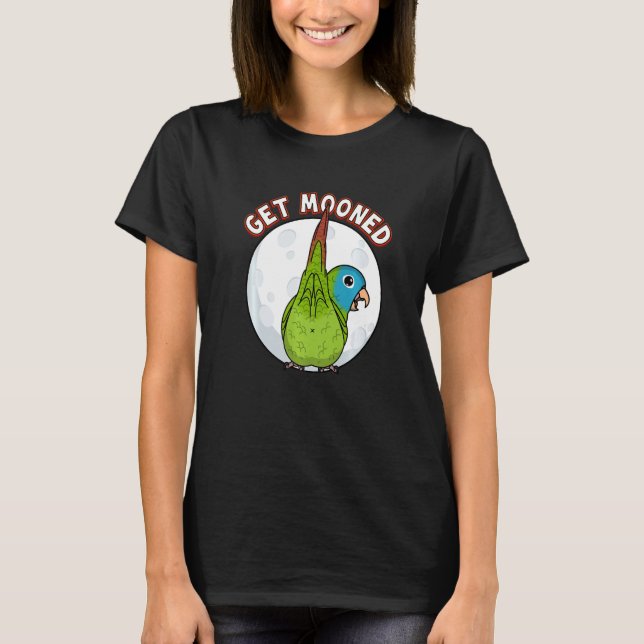 T-shirt Get Mooned I Parrot Underfluffies I Blue crowned C (Devant)
