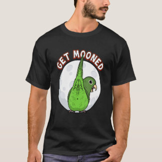 T-shirt Get Mooned I Parrot Underfluffies I Green Parrotle