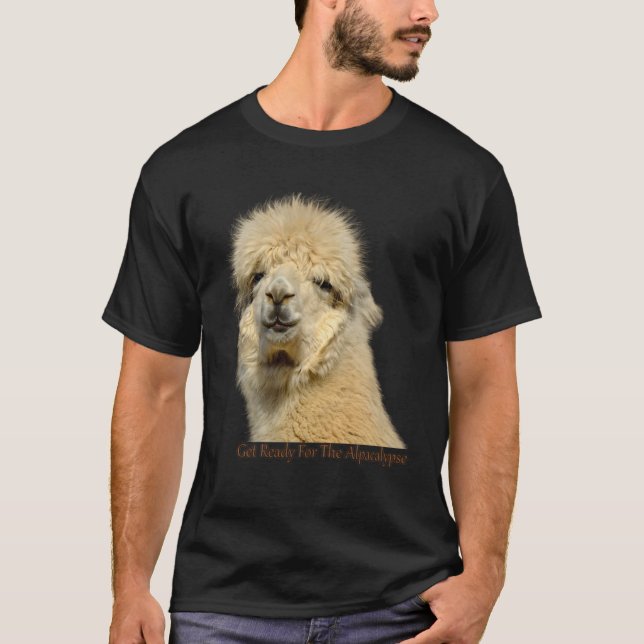 T-shirt Get Ready For The Alpacalypse Cute Alpaca animal L (Devant)