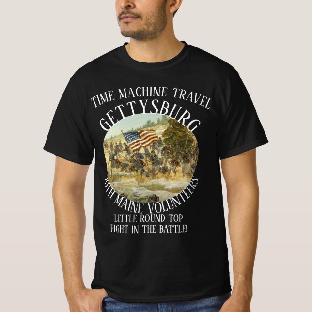 T-SHIRT GETTYSBURG GUERRE DE SÉCESSION AMÉRICAINE 20ÈME MA (Devant)
