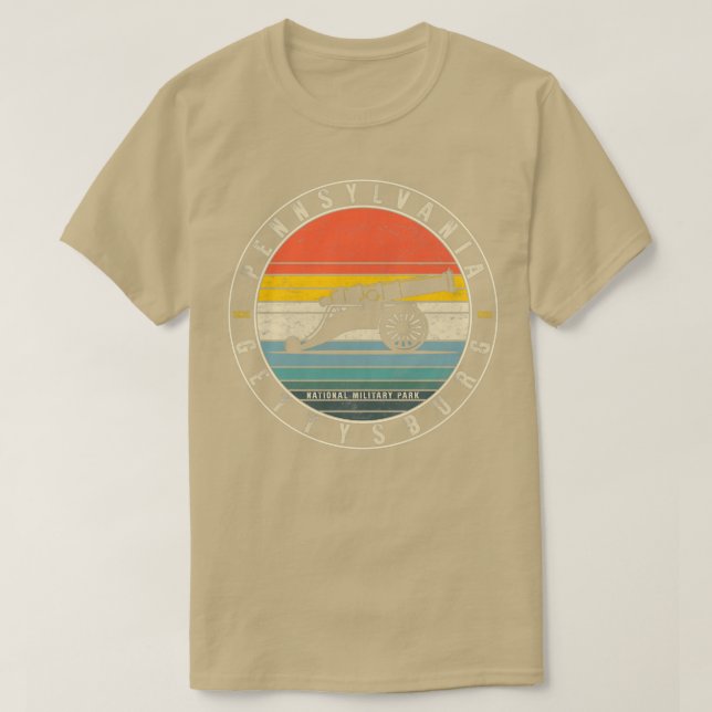 T-shirt Gettysburg National Park Pennsylvania Since 1863 M (Design devant)