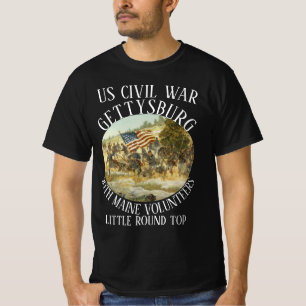 T-SHIRT GETTYSBURG US 20ÈME VOLONTAIRES MAINS DE LA GUERRE