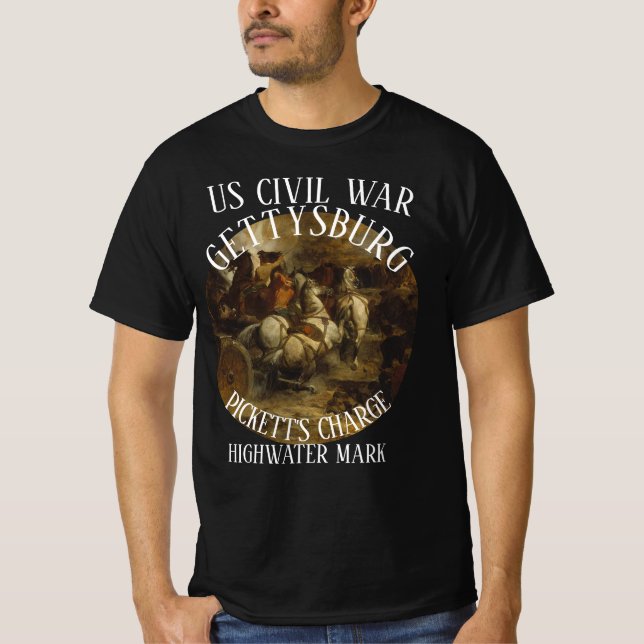 T-SHIRT GETTYSBURG US GUERRE CIVILE PICKETT TRUMP (Devant)