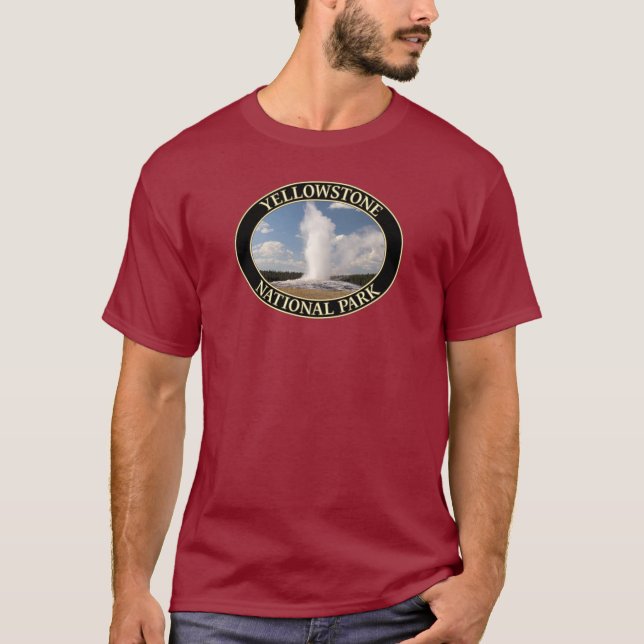 T-shirt Geyser fidèle au parc national Yellowstone (Devant)
