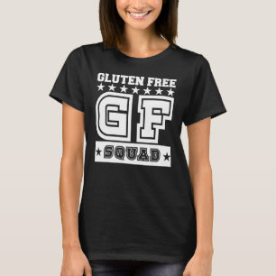 T-shirt Gf Squad Gluten Blé Libre Céliac Maladie Lauréats