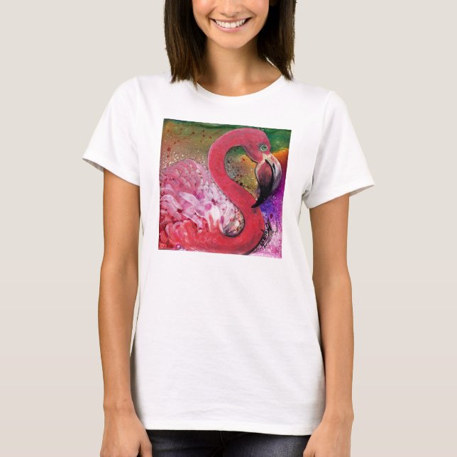 T-shirt GG Plutôt en Flamant rose rose (Devant)