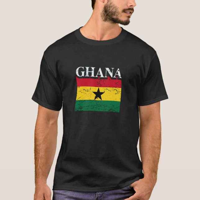 T-shirt Ghana African Pride and Heritage (Devant)