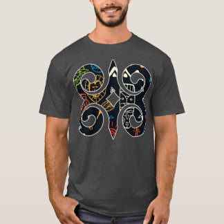 T-shirt Ghana Akan AdinkraAnkara Motif