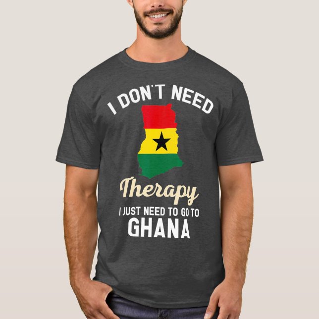 T-shirt Ghana Carte du drapeau ghanéen Cadeaux de voyage V (Devant)