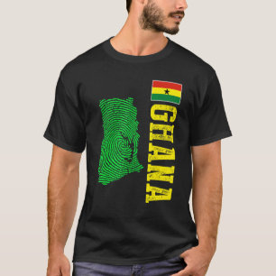 T-shirt Ghana Carte Ghana Indicateur Ghana