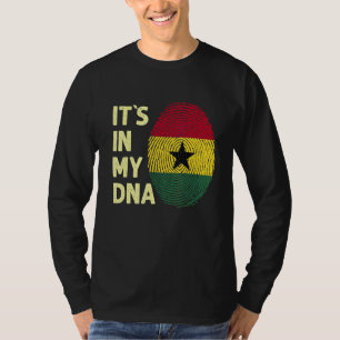 T-shirt Ghana Dans Mon Dna Équipe Drapeau Ghanéenne Ghana 