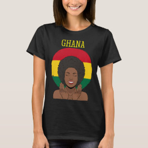 T-shirt Ghana Drapeau Ghanéen Afrique Fière Princesse Rein
