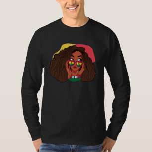 T-shirt Ghana Drapeau ghanéen Afrique Fière Princesse Rein