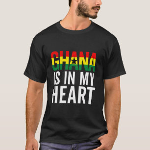T-shirt Ghana Drapeau Hommes Femmes Fierté Racines Ghanéen