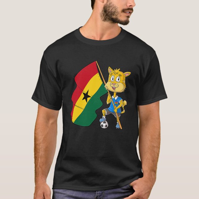 T-shirt Ghana Fan Cat (Devant)