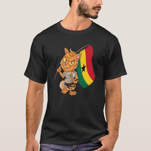 T-shirt Ghana Fan Cat (Devant)