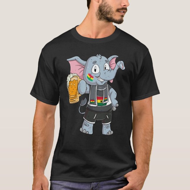T-shirt Ghana Fan Elephant (Devant)