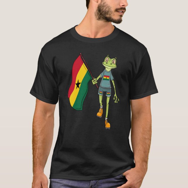 T-shirt Ghana Fan Frog (Devant)