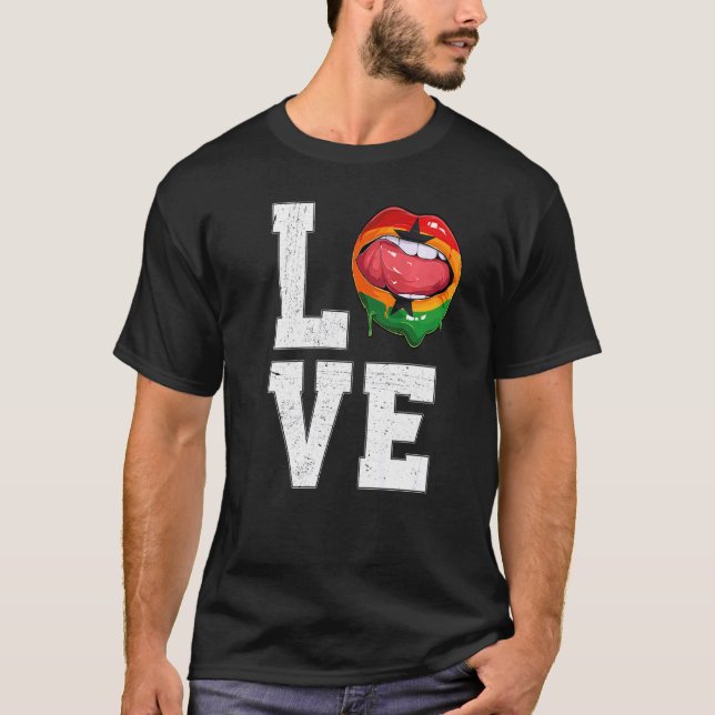T-shirt Ghana Flag Football Fan Love Ghanaian (Devant)