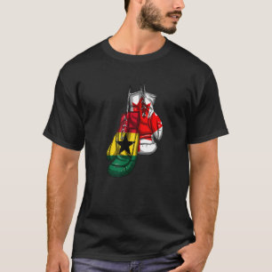 T-shirt Ghana Ghanéen Canada Drapeau canadien Main mélangé