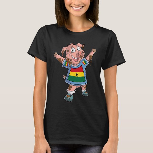 T-shirt Ghana Pig Fan (Devant)