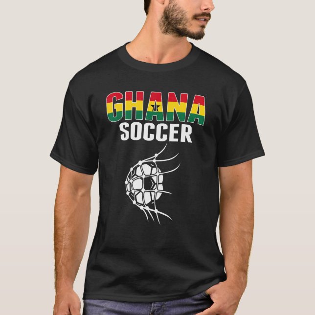 T-shirt Ghana Soccer Ball In Net But Ghanian Football Su (Devant)