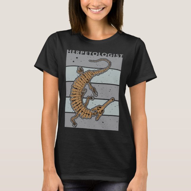 T-shirt Gharial biologist reptiles zoology herpetology (Devant)
