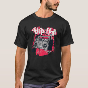 T-shirt Ghetto Blaster 80's 90's Party Hip Hip Rap R&b Vin