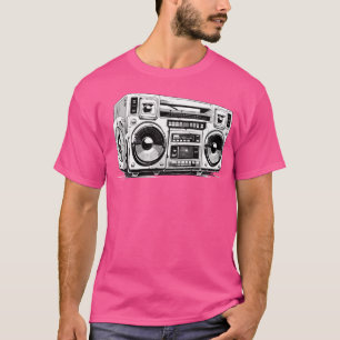 T-shirt Ghetto Blaster Hip hop 80'S 90'S Street Gangster R