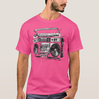 T-shirt Ghetto Blaster Hip hop 80'S 90'S Street Gangster R